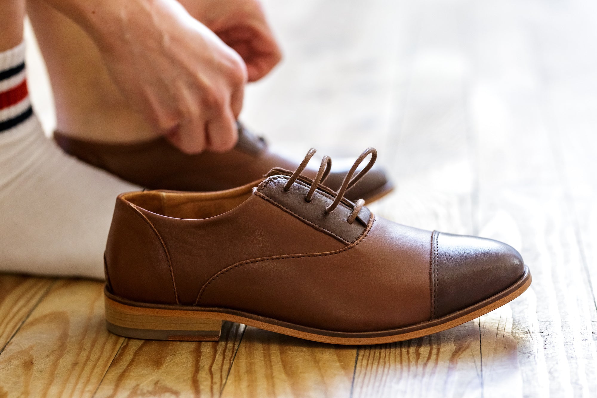 socks to wear with brown dress shoes Chocolate Solid