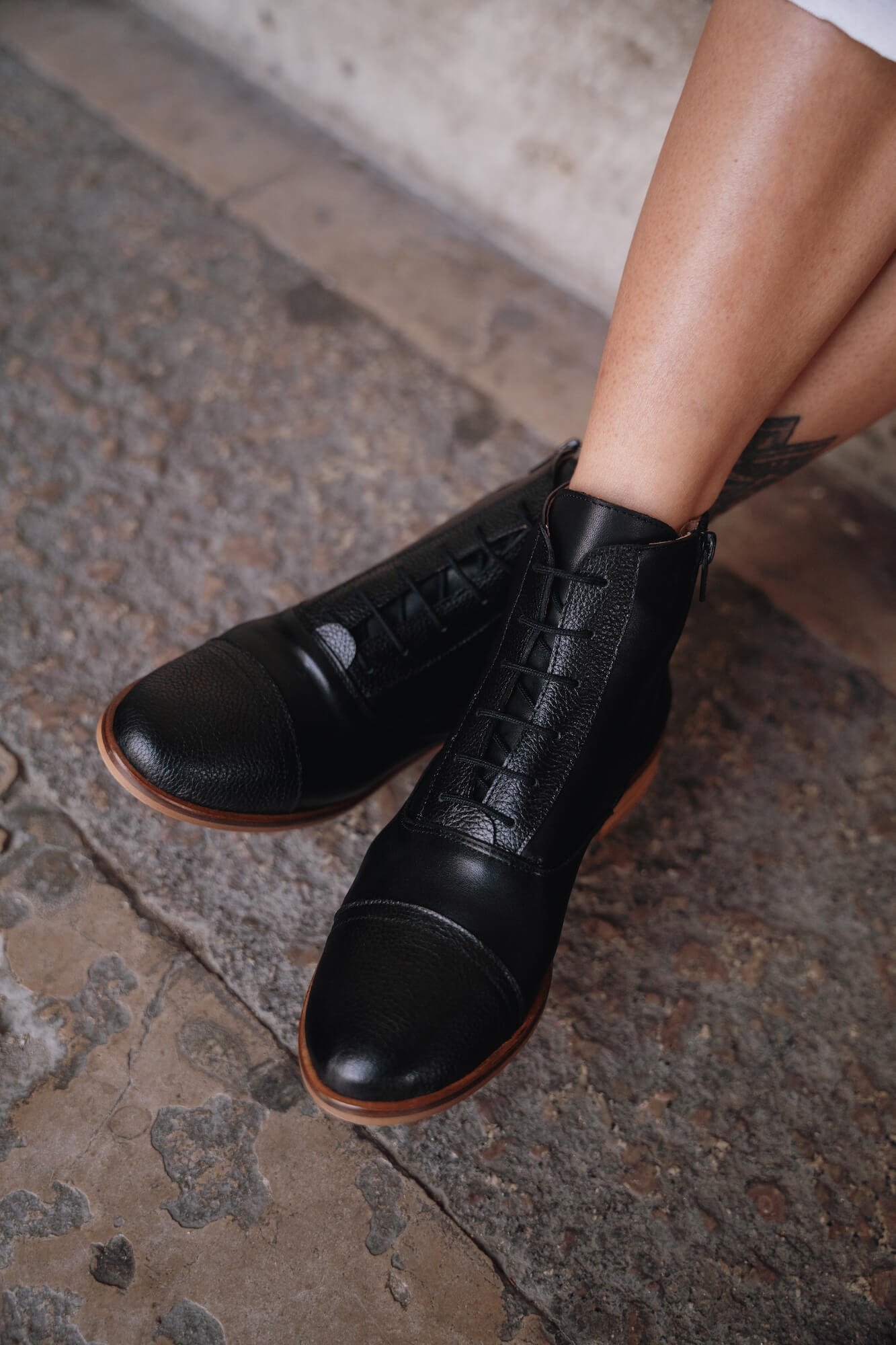 Chaussures Swing Bottines Noires Cuir 4