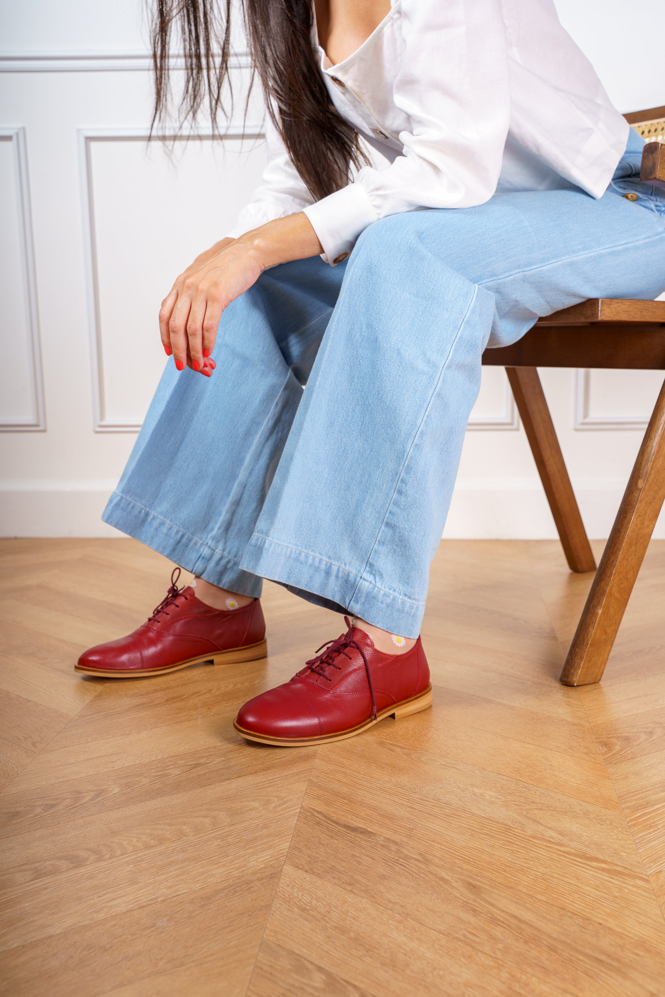 Chaussures de swing bordeaux