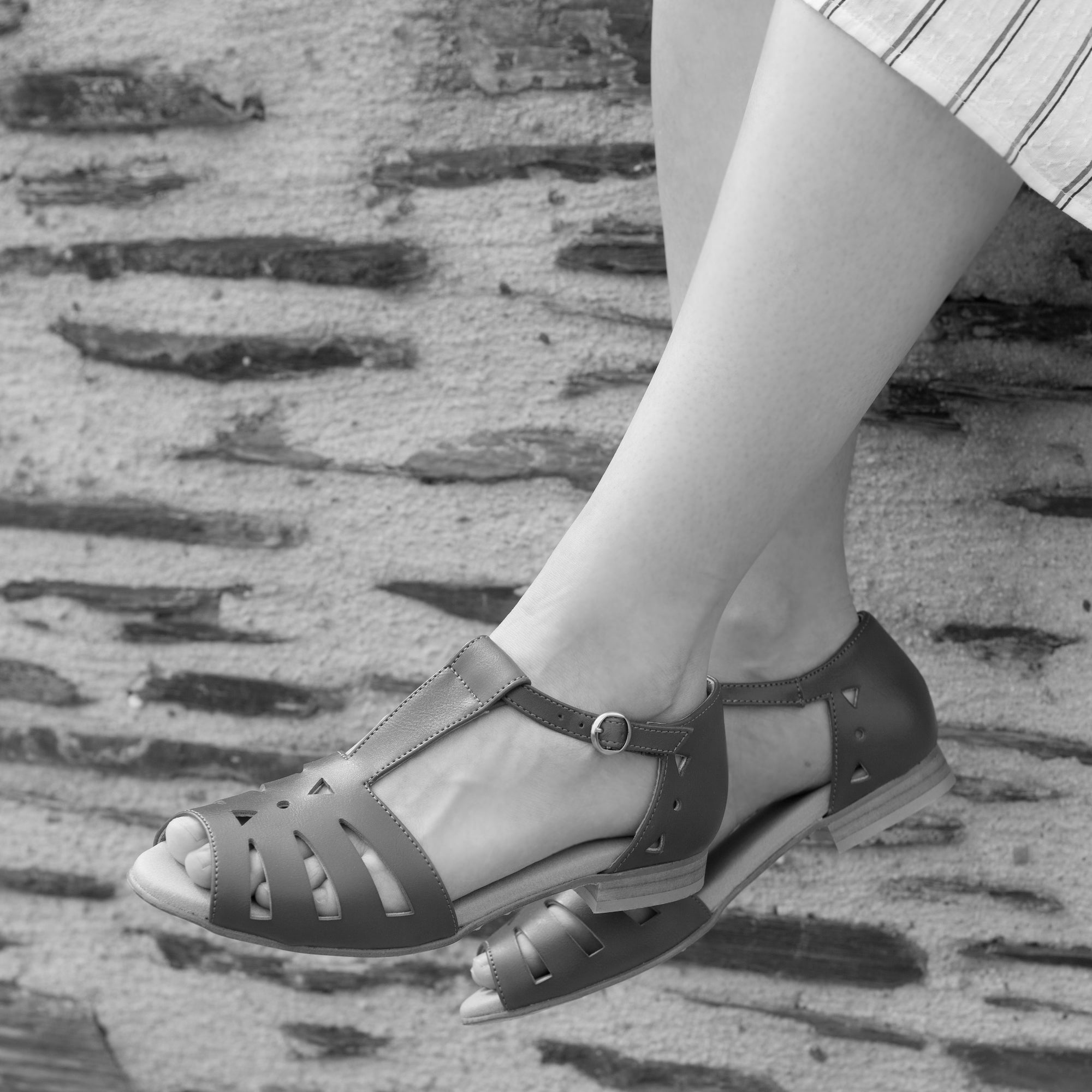 Dolly - Brown Vegan Sandals