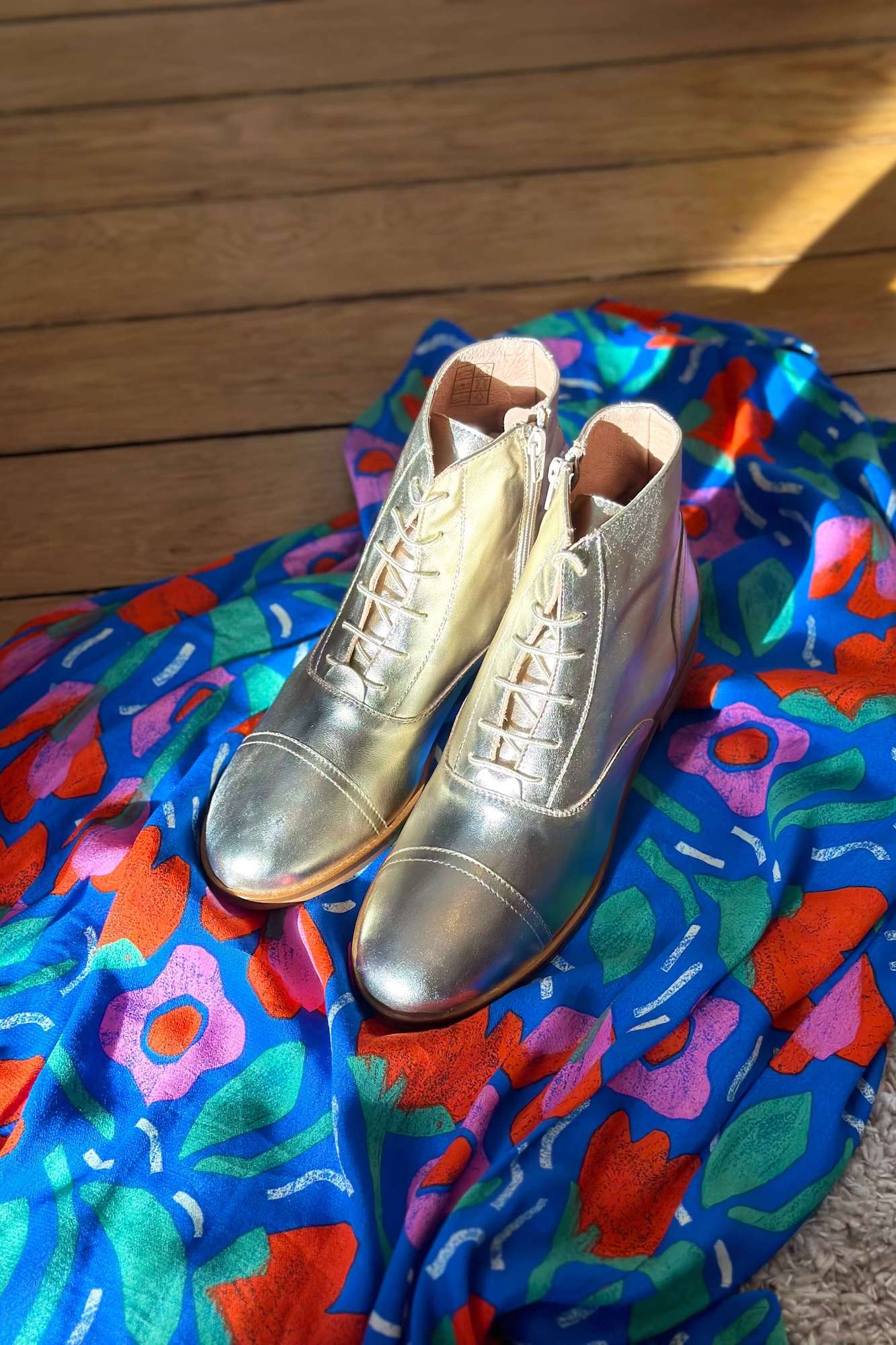 Chaussures Swing Shoes Bottines Dorées Soleil