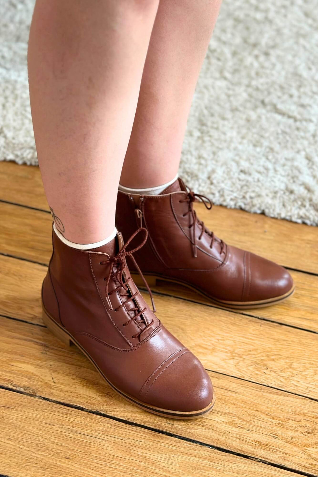 Mama Chestnut - Brown Leather Boots