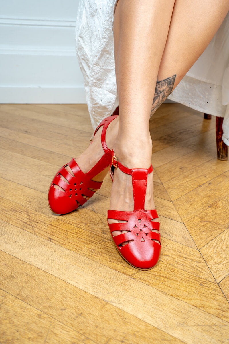 Chaussures Swing Sandales Rouges Swivells