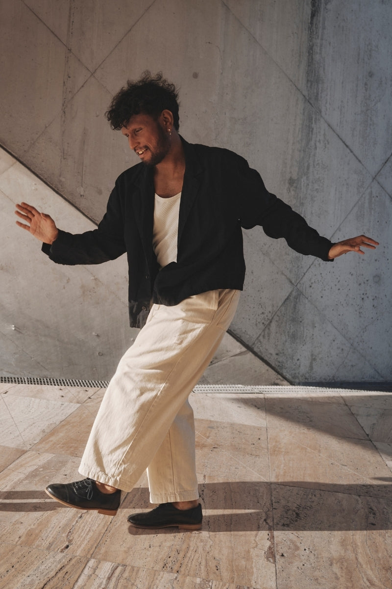 Pedro dancing in his Swivells shoes