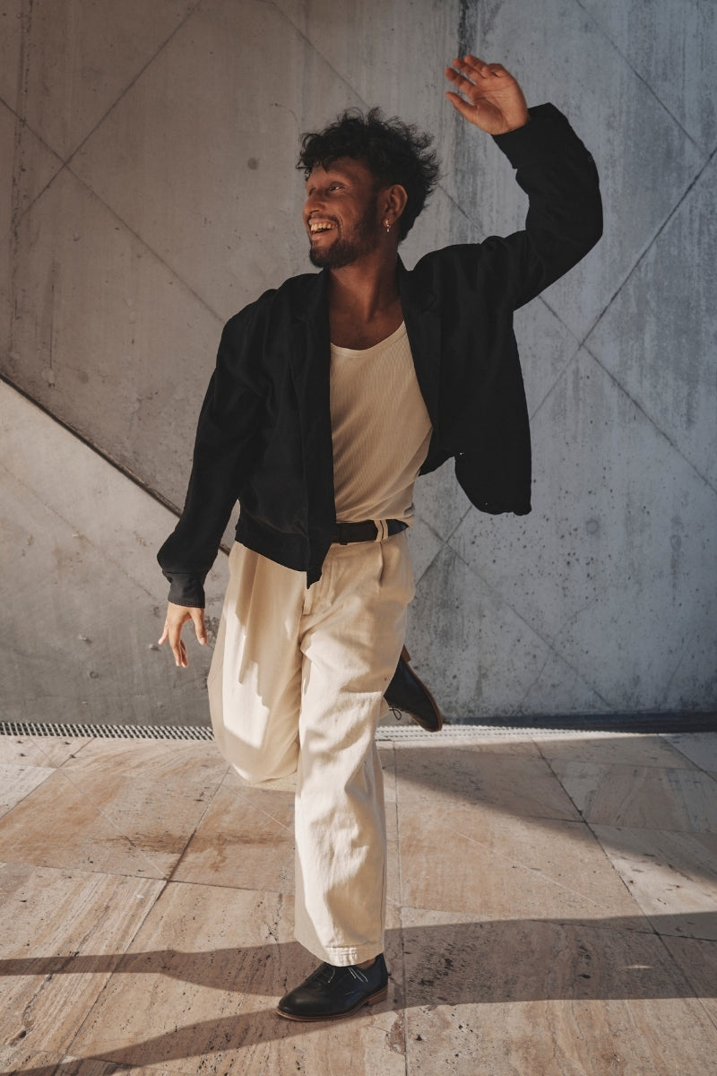 Pedro dancing in his Swivells shoes
