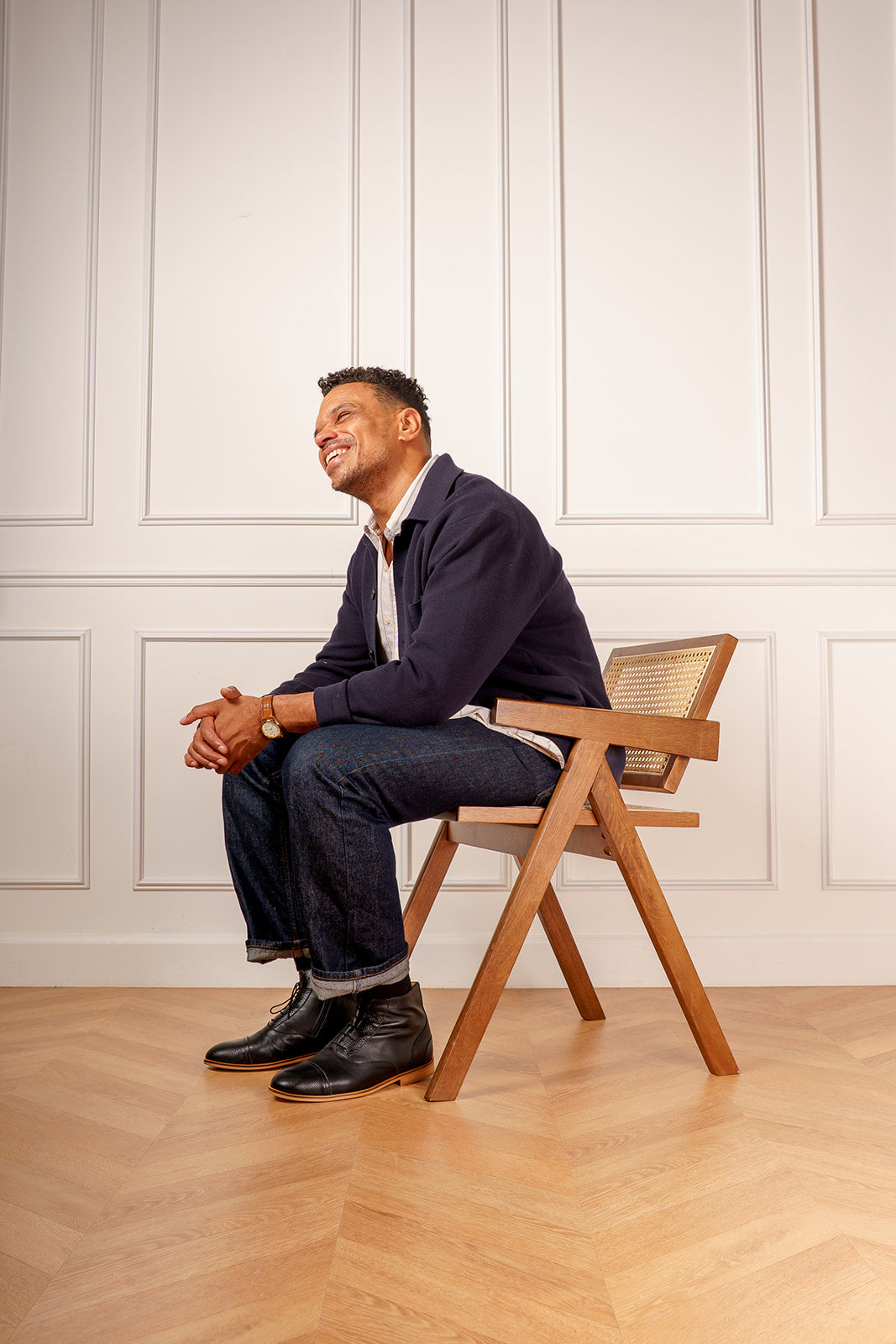 Tap Shoes Chaussure Charleston Homme Mama Poppy Black Leather