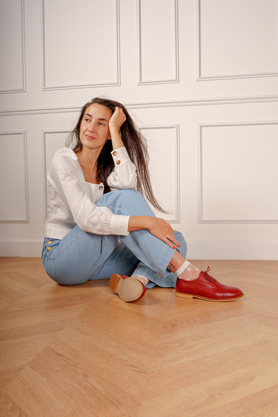 Chaussures de swing bordeaux