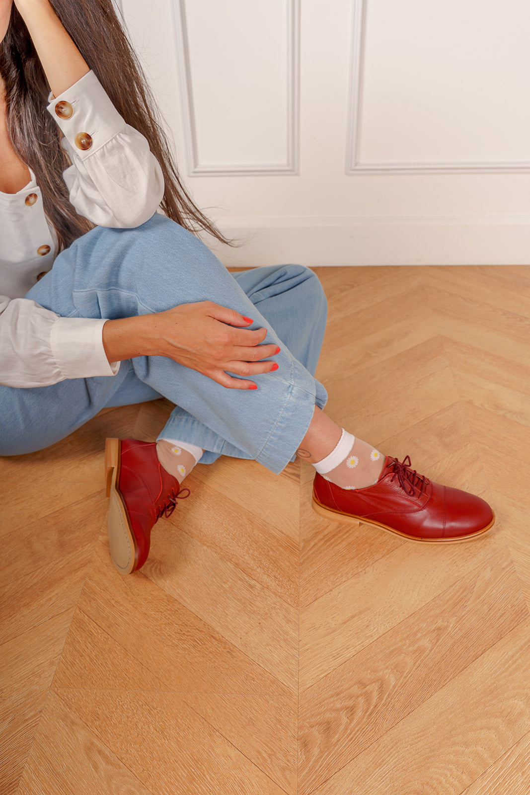 Chaussures de swing bordeaux