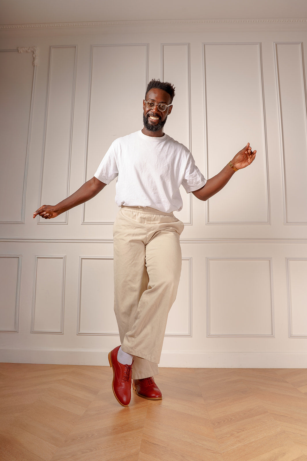 Chaussures de swing bordeaux