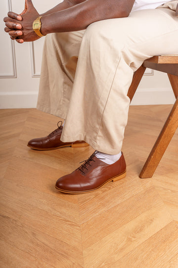Oscar - Derbies Marron en Cuir