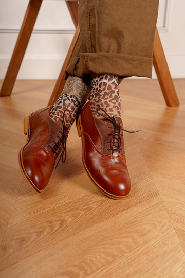 Chaussures de swing marron