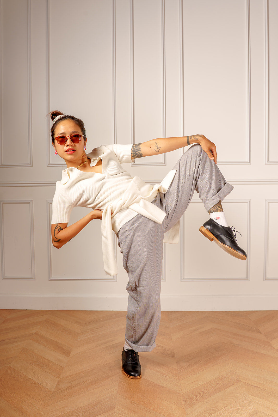 Elliot - Derbies Noires en Cuir