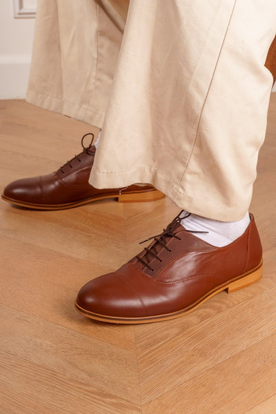 Vintage Brown Leather Derbys Vintage Church main image 2