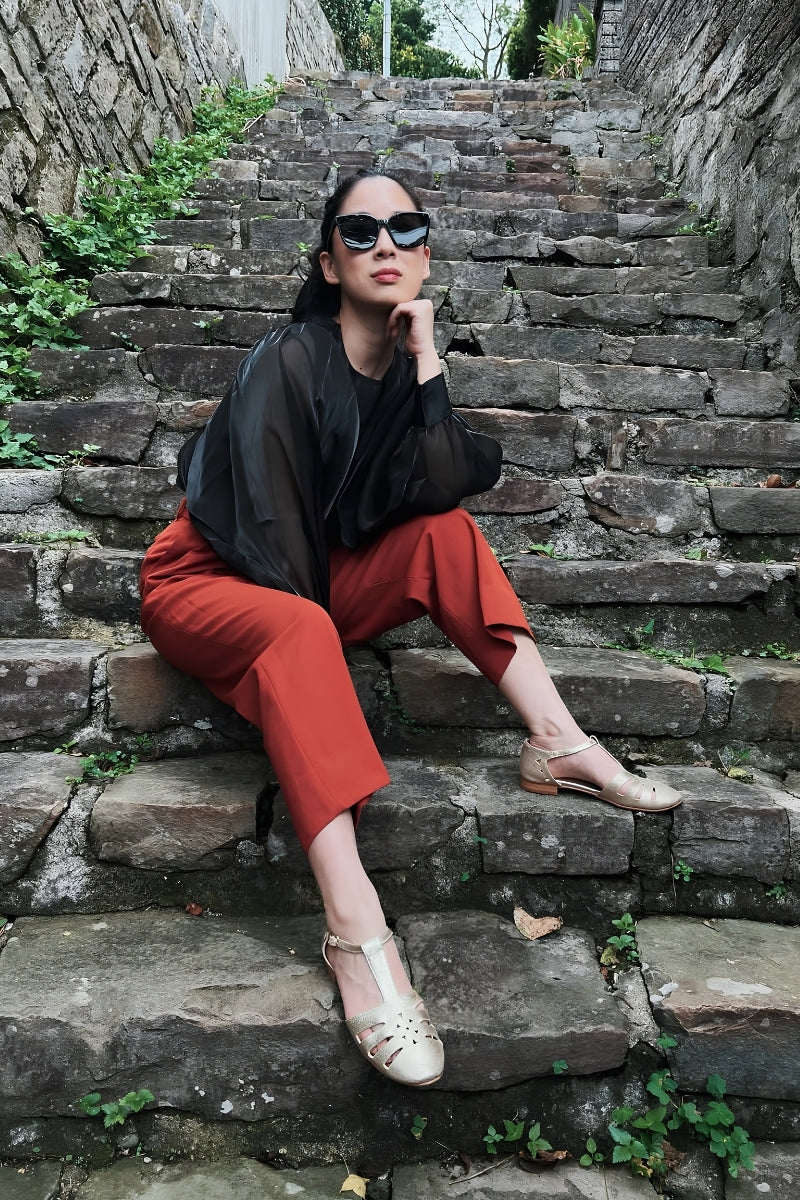 Joséphine - Vegan Golden Sandals