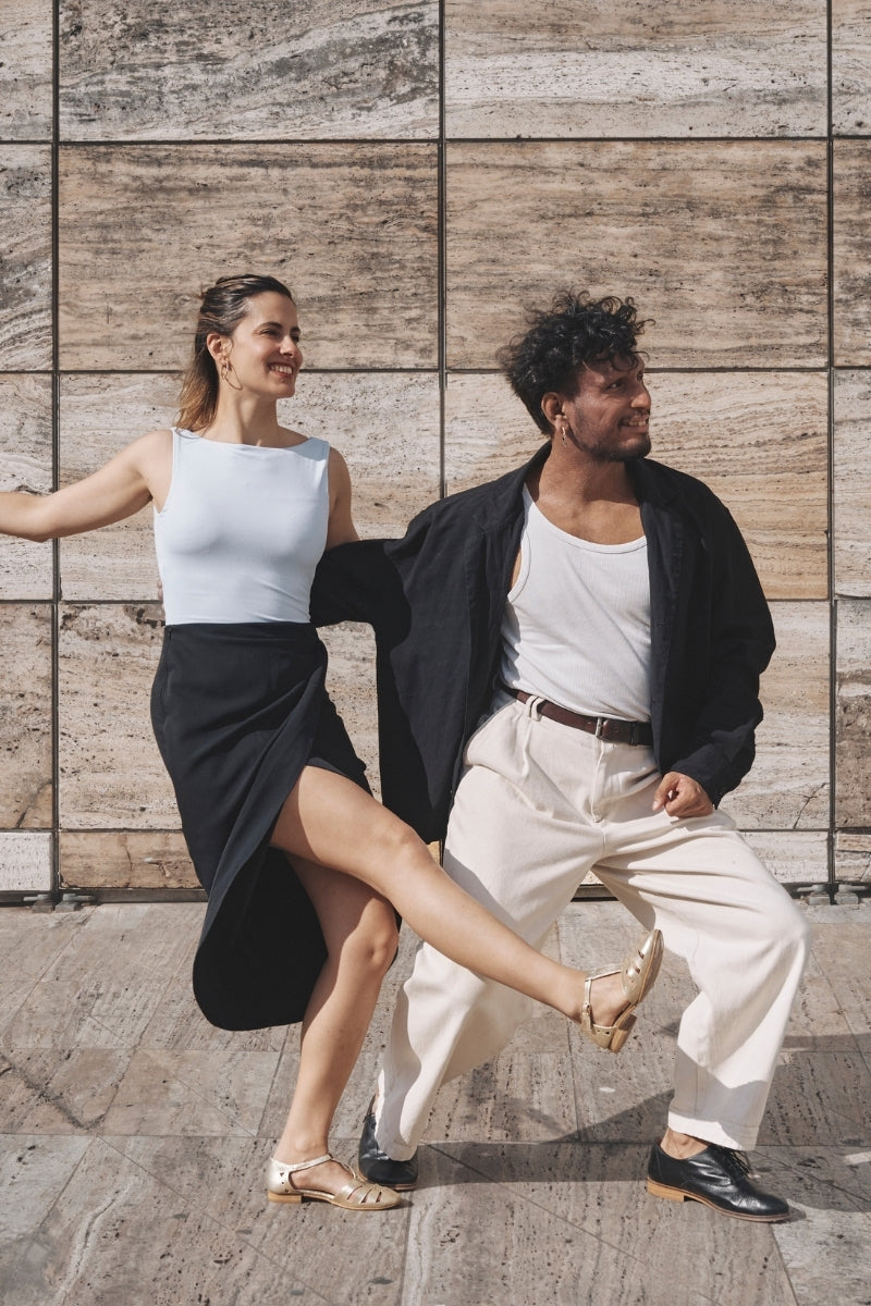 Joséphine - Vegan Golden Sandals