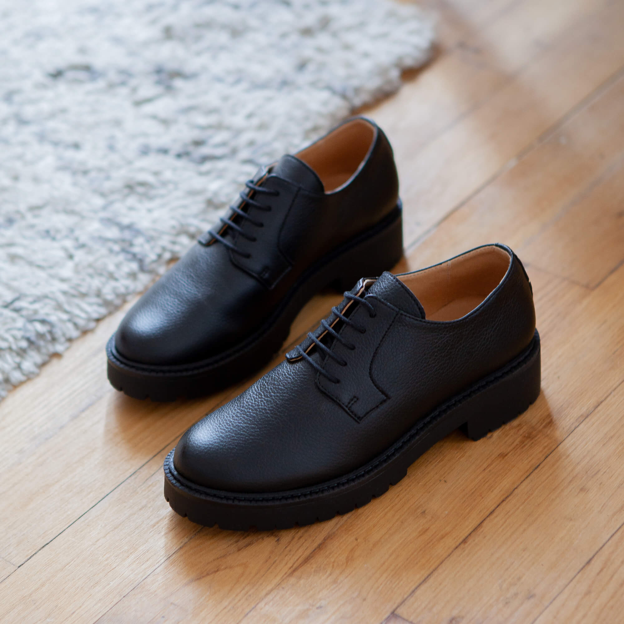 Chaussures Swing Derbies Noires Vegan 2