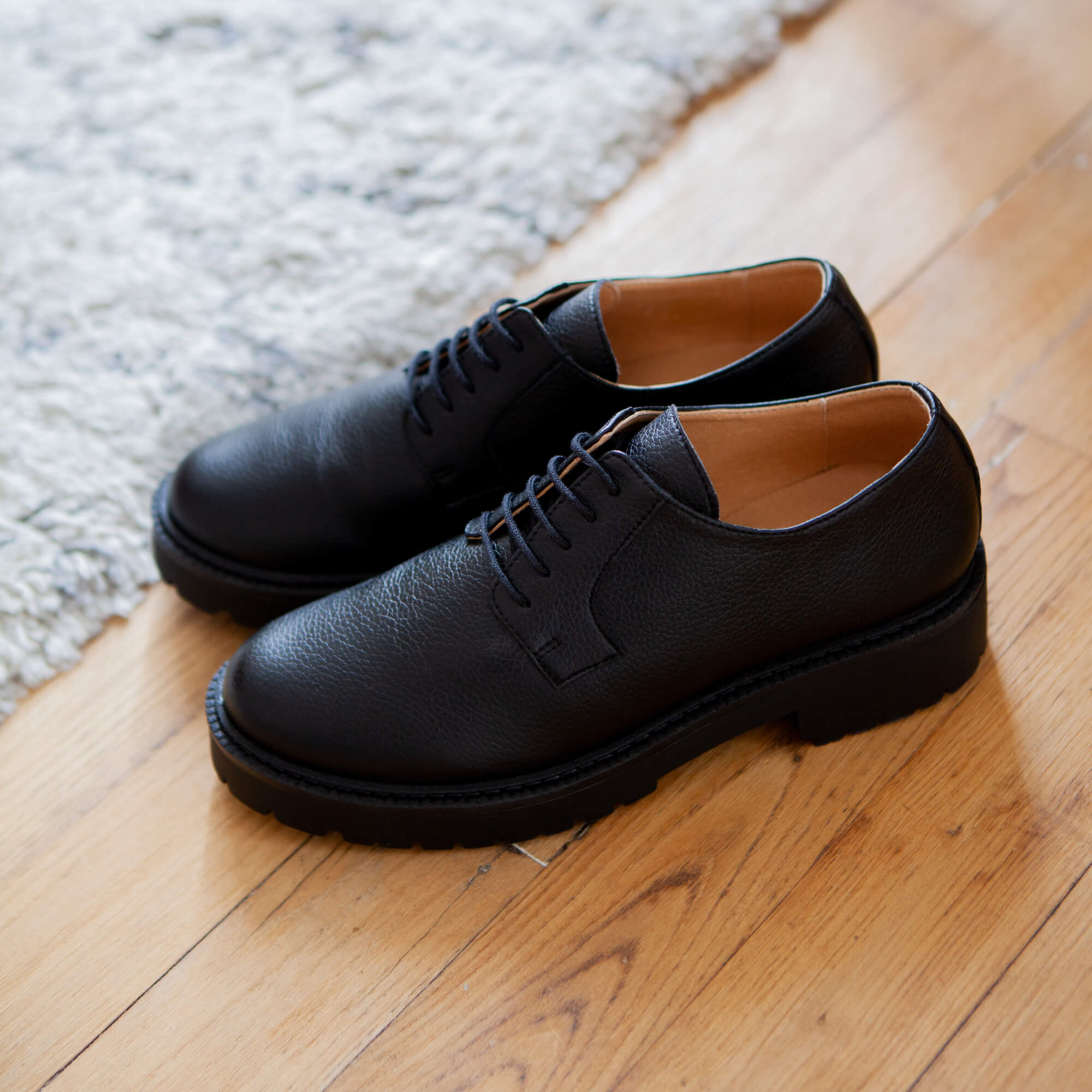Chaussures Swing Derbies Noires Vegan 3