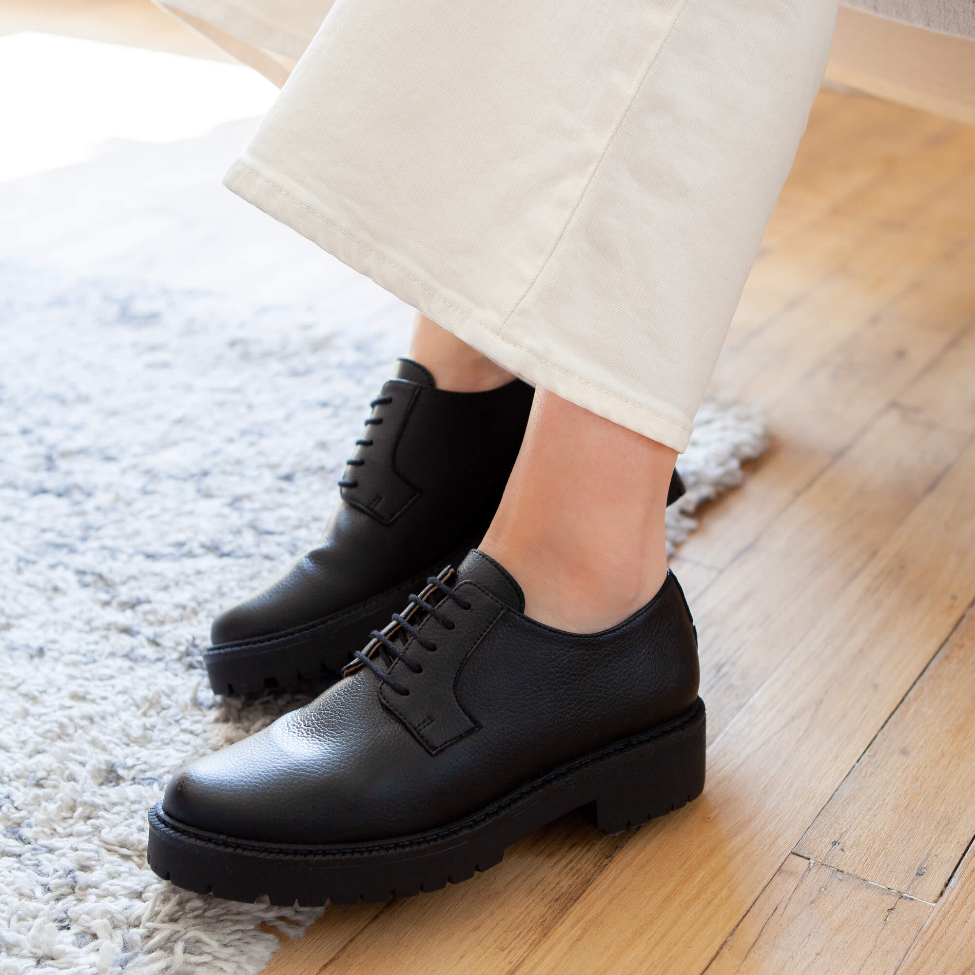 Chaussures Swing Derbies Noires Vegan 4