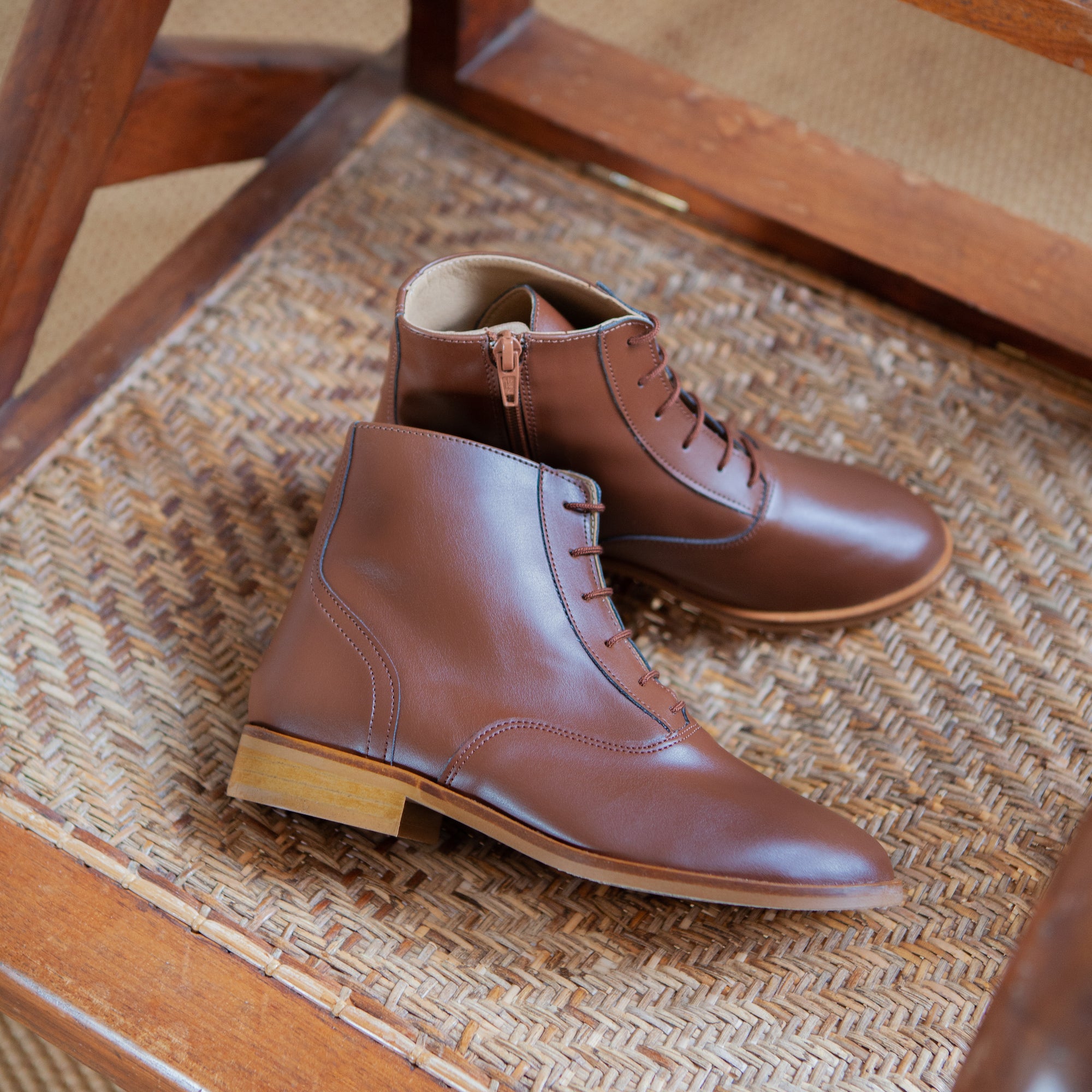 Chaussures Swing Bottines Marron Vegan 3
