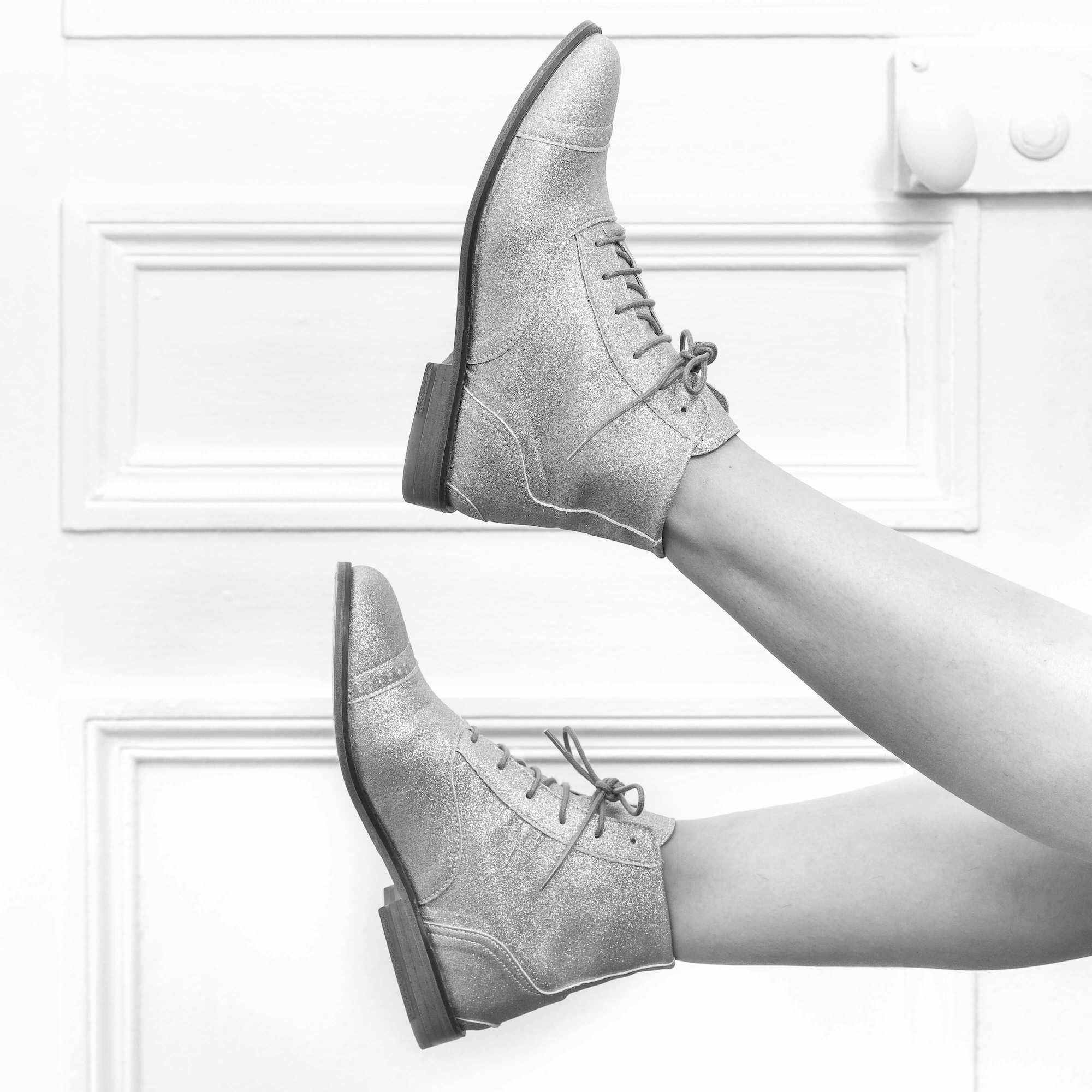 Chaussures Swing Bottines Paillettes Dorees Vegan 1